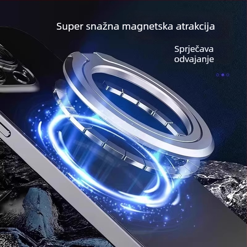Držač za telefon s prstenom – stolni, ultra-tanki, prenosni, višenamjenski podesivi (Materijal: legura; Stil: Opći; Prilagodba: Podržana)