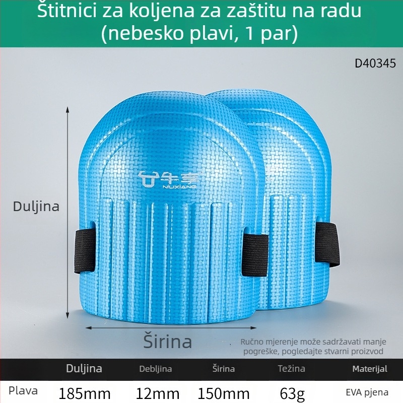 Debeli otporni koljeni štitnici s pjenastom navlakom za gradilište