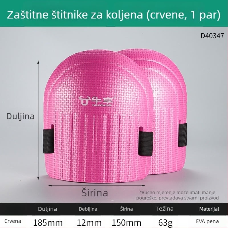 Debeli otporni koljeni štitnici s pjenastom navlakom za gradilište