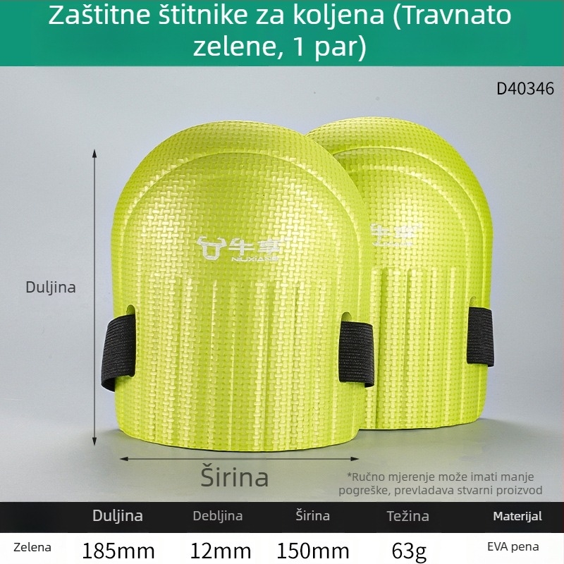 Debeli otporni koljeni štitnici s pjenastom navlakom za gradilište