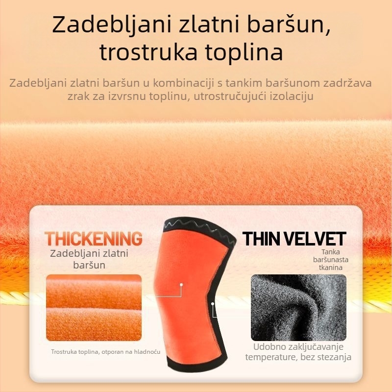 Topli koljeni štitnici s flisom za sport, zaštita koljena u hladnoći i zimska vožnja biciklom