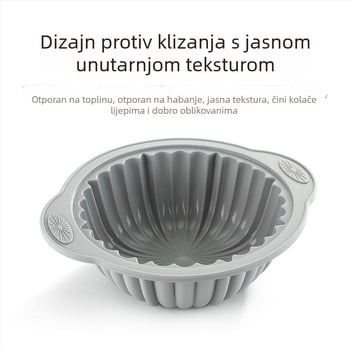Okrugla silikonska forma za chiffon tortu, otporna na visoke temperature, set silikonskih kalupa za pečenje