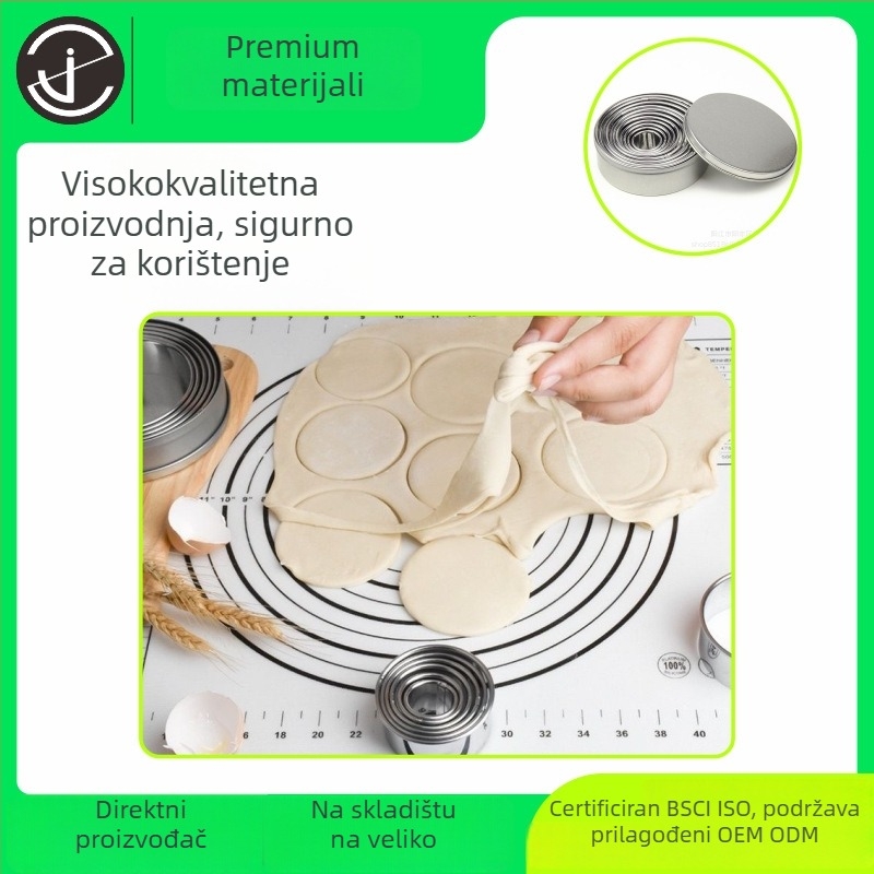 Kružna kalupa za kolače od nehrđajućeg čelika, 11-djelni set