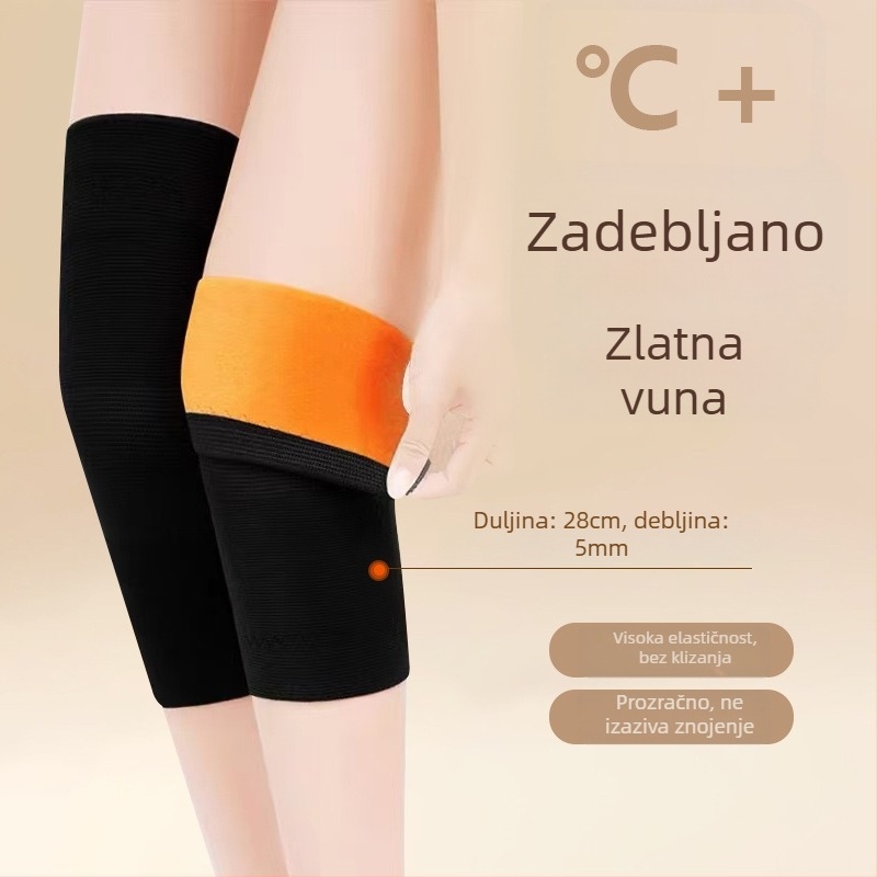Zaštitnik koljena s flis podstavom, debela toplinska izolacija, univerzalni za odrasle, zaštita koljena