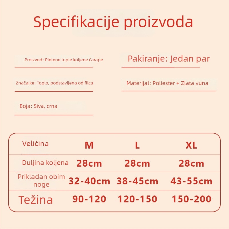 Zaštitnik koljena s flis podstavom, debela toplinska izolacija, univerzalni za odrasle, zaštita koljena