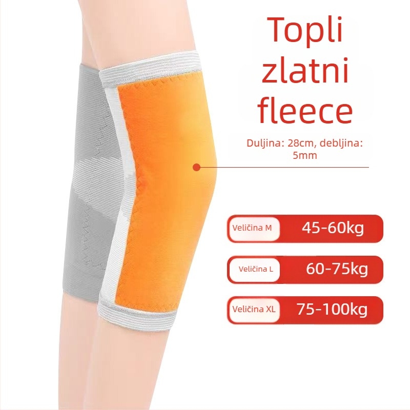 Zaštitnik koljena s flis podstavom, debela toplinska izolacija, univerzalni za odrasle, zaštita koljena