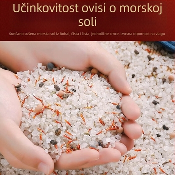 Torba za topli kompres ramena i vrata s električnim grijanjem i paketom morske soli i krupne soli za kućnu fizioterapiju cervikalnog područja