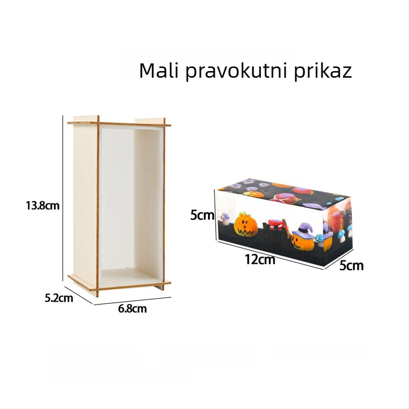 Pravokutna silikonska kalupa za kuboidne ukrase