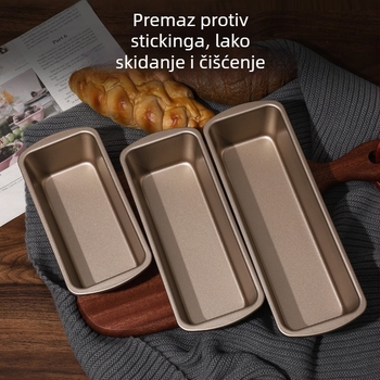 Pravokutni kalup za pečenje od ugljičnog čelika s premazom koji sprječava prijanjanje za pečenje kruha i kolača