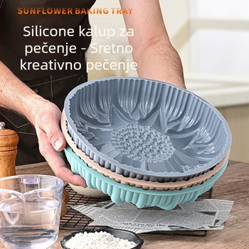 Silikonska forma za pečenje sa oblikom suncokreta, nepravilnog oblika