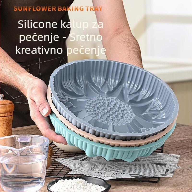 Silikonska forma za pečenje sa oblikom suncokreta, nepravilnog oblika
