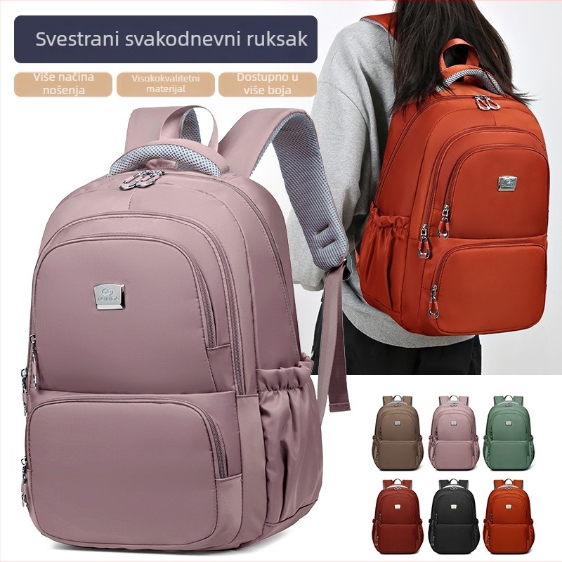 Ruksak s kapacitetom do 20 L, Oxford tkanina, za 15-inčni laptop, unisex, street stil, proljeće 2024