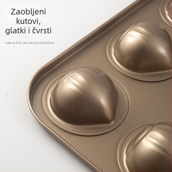 Kalupa za kolače od karbonskog čelika – srcolita forma za pečenje, za maslac rižin kolač, male tortice i mousse (Izlazak 2024) (Srcolita; Karbonsko čeliko; Forma za pečenje; Za maslac rižin kolač i mousse; Izlazak 2024)