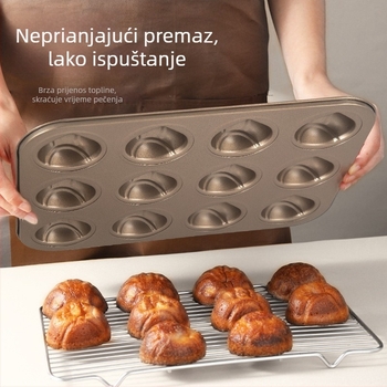 Kalupa za kolače od karbonskog čelika – srcolita forma za pečenje, za maslac rižin kolač, male tortice i mousse (Izlazak 2024) (Srcolita; Karbonsko čeliko; Forma za pečenje; Za maslac rižin kolač i mousse; Izlazak 2024)