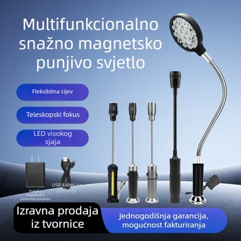 LED radna svjetiljka za CNC strojeve, punjiva baterija, snažan magnetski držač, prijenosna za održavanje strojeva