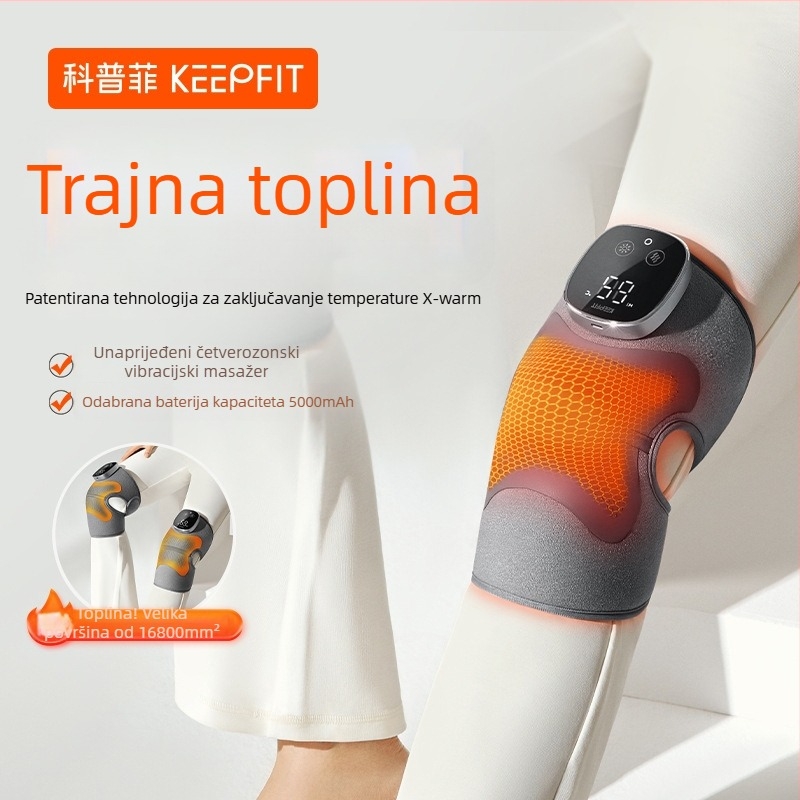 Kopefy KPF-Knee13 Električni masažer koljena s grijanjem – Višestruki načini masaže i toplinske kompresije, 3 razine masaže i 5 razina grijanja, za starije osobe i srednje odrasle