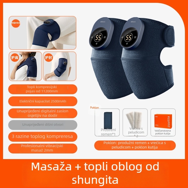 Kopefy KPF-Knee13 Električni masažer koljena s grijanjem – Višestruki načini masaže i toplinske kompresije, 3 razine masaže i 5 razina grijanja, za starije osobe i srednje odrasle