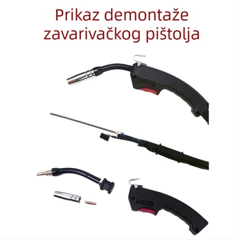 Ručni bezgasni pištolj za zavarivanje, model 14AK, brzo priključivanje, zavarivanje flux-core