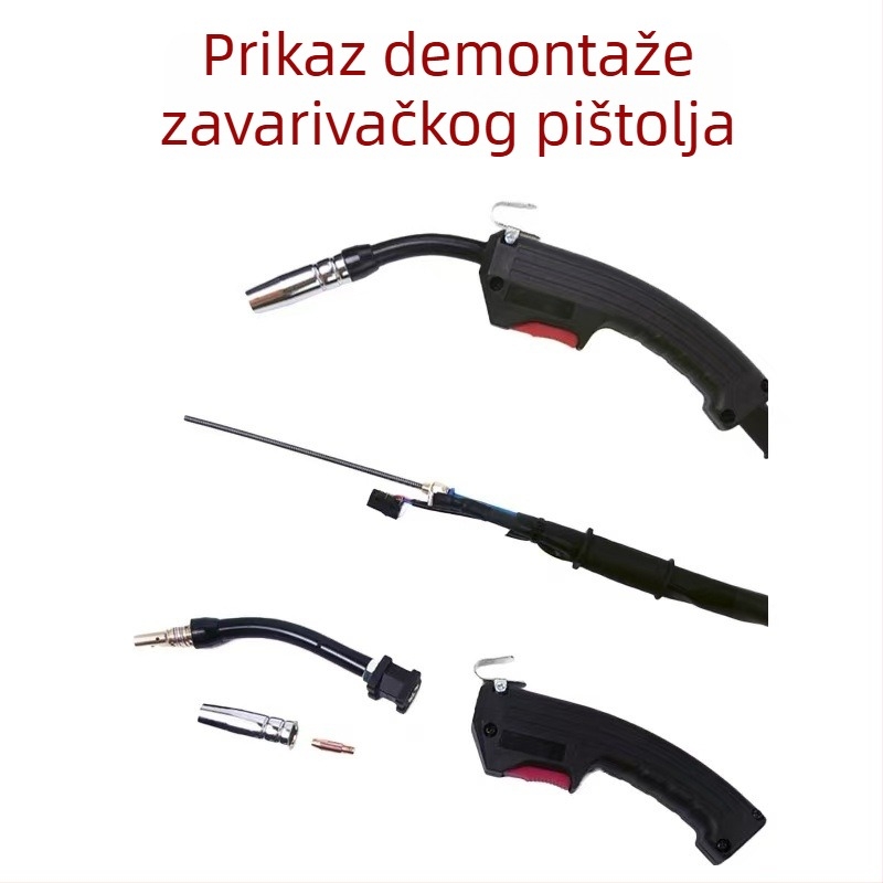Ručni bezgasni pištolj za zavarivanje, model 14AK, brzo priključivanje, zavarivanje flux-core