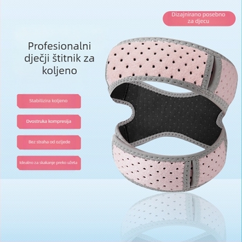 Dječji koljeni zglob s podrškom za patelu, za trčanje i preskakanje užeta, unisex, poliester