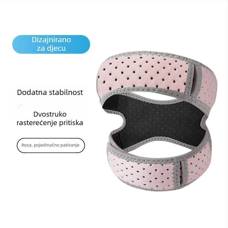 Dječji koljeni zglob s podrškom za patelu, za trčanje i preskakanje užeta, unisex, poliester