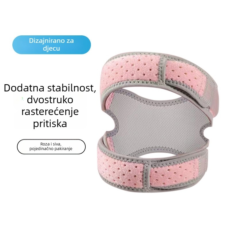 Dječji koljeni zglob s podrškom za patelu, za trčanje i preskakanje užeta, unisex, poliester