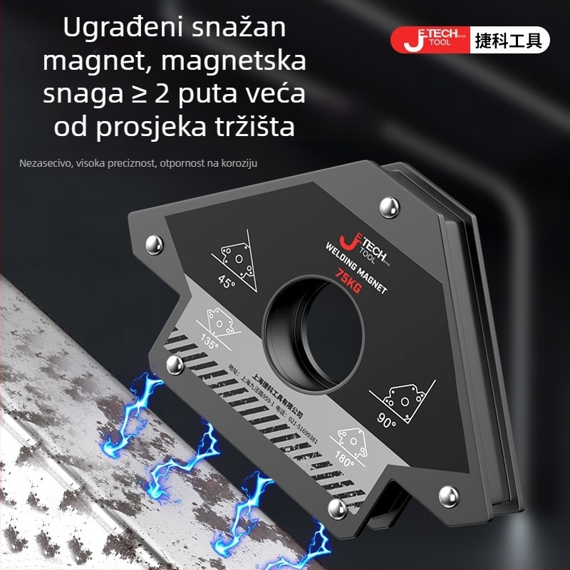 Električni pomoćni držač za zavarivanje sa snažnim magnetskim locatorom i magnetnim držačima za pravi kut i višestruke kutove