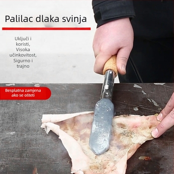 Električni alat za preradu mesa s drvenom ručkom, uklanjanje svinjskih dlaka, roštilj za meso, 600W/700W, dvopolna utičnica
