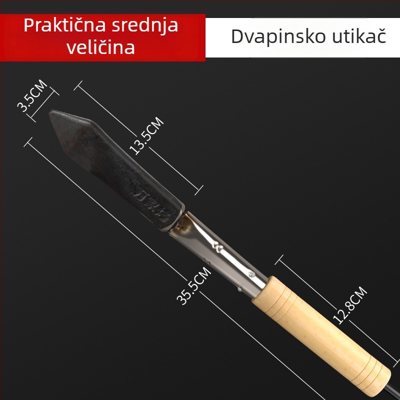 Električni alat za preradu mesa s drvenom ručkom, uklanjanje svinjskih dlaka, roštilj za meso, 600W/700W, dvopolna utičnica