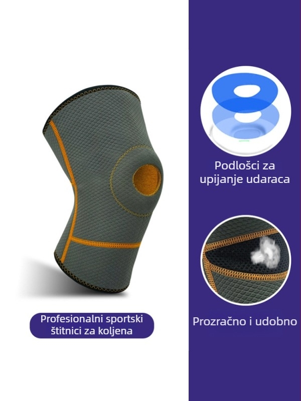 Odrasle koljene štitnike za rolanje, skejtbord, zemaljsko surfanje, raftanje, ronjenje i snorkeling – zaštita od udara, izdržljivi, gumeni materijal