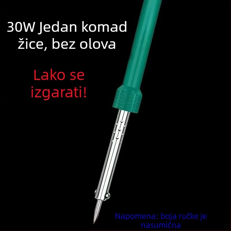 Električno lemilo s konstantnom temperaturom – kućni set, nehrđajući čelik, za spajanje kablova i konektora
