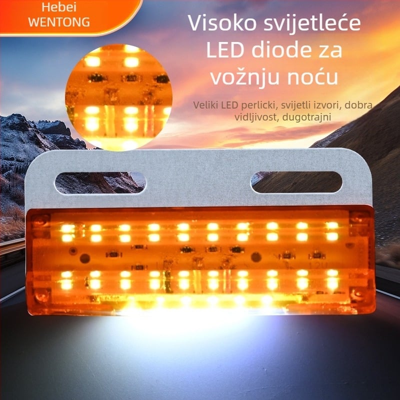 LED bočna svjetla za kombije, model LED ground side light, metalna konstrukcija, 12–24V