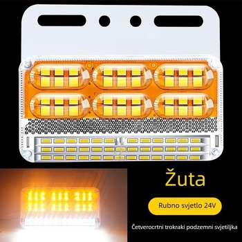 LED bočne svjetilke kamiona | 24V, IP68 vodootporne, LED modul sa tri reda, pokazivač skretanja i širine
