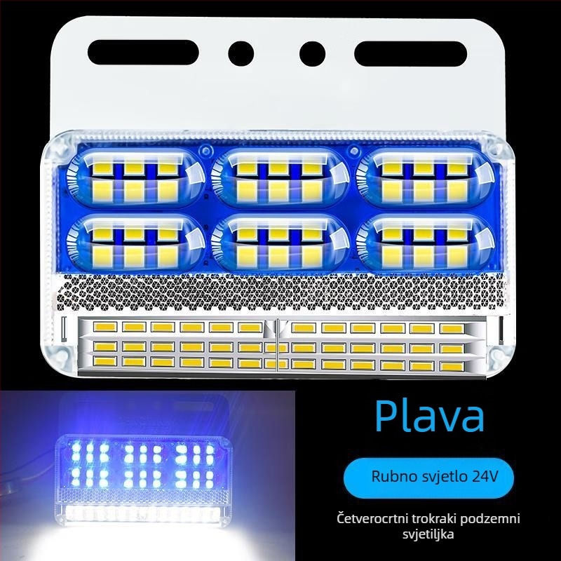 LED bočne svjetilke kamiona | 24V, IP68 vodootporne, LED modul sa tri reda, pokazivač skretanja i širine