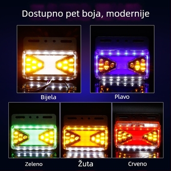 Vodootporna bočna svjetiljka (Model: Waterproof side lamp; Kompatibilan model: Vans; Primjena: Primjenjivo)