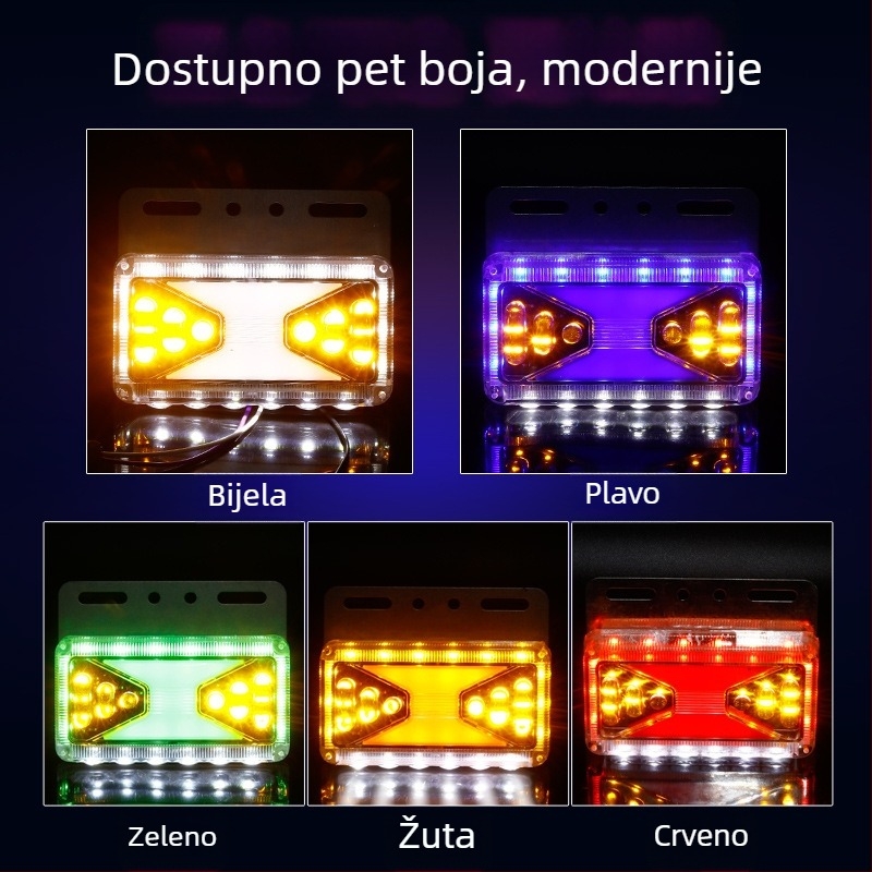 Vodootporna bočna svjetiljka (Model: Waterproof side lamp; Kompatibilan model: Vans; Primjena: Primjenjivo)