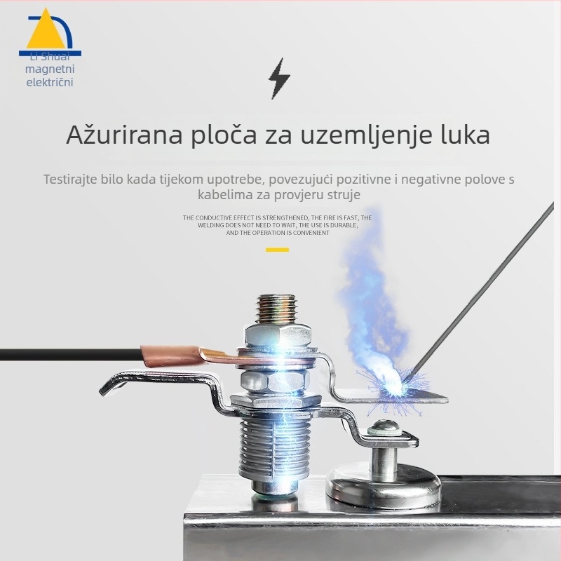 Magnetska klipsa za uzemljenje pri zavarivanju MWGC1-200F3Q, Li Shuai; NdFeB materijal; MWGC1 serija; zavarivački tok 200A; maksimalni vučni kapacitet 30 kg