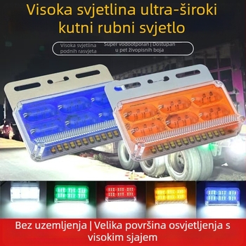 Kamionska bočna svjetla s širokim kutem gledanja – 24V, IP68 vodootporna, LED 10W, vijek trajanja 50 000 h