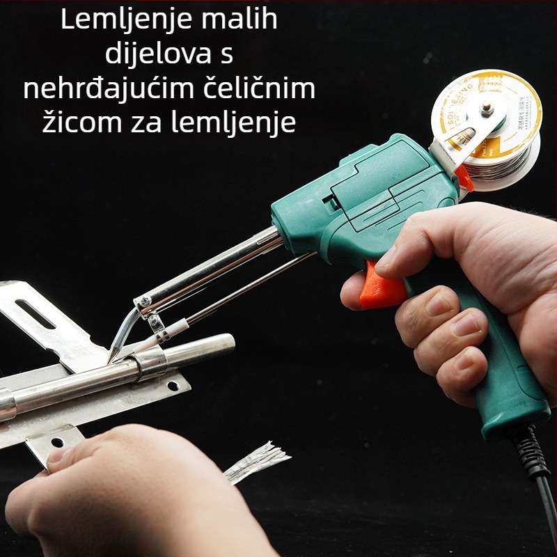 Prijenosni industrijski lemilni pištolj s automatskim dovodom cinka i unutarnjim grijanjem, 220V, ručno upravljanje