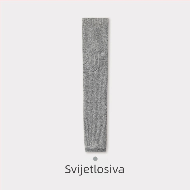 Samonagrajuće grijane koljenaste navlake za zimu, duge nogavice, debeli froti unutrašnjost; materijali: poliester 51.4%, akril 25.7%, najlon 15.8%, vuna 3.7%, spandeks 3.4% (Odrasli, Jesen 2025)