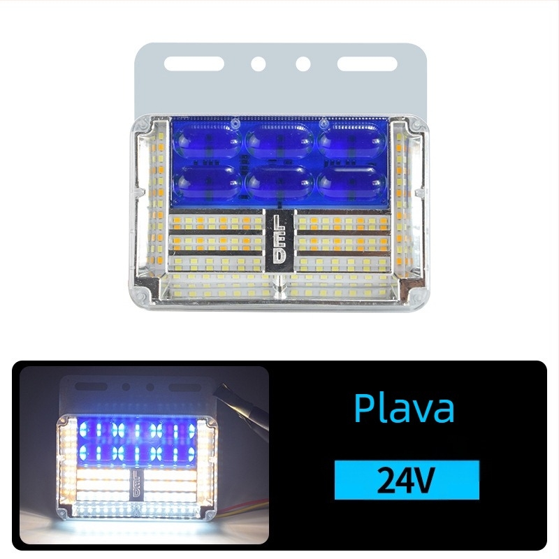 24V ultra jarke LED svjetla za donji bočni dio kamiona, vodootporni indikatori širine i pokazivači smjera, bez uzemljenja