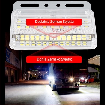 Kamionska LED bočna svjetla, dvostruki red, vodootporna, 24V, svjetlo za vožnju unatrag