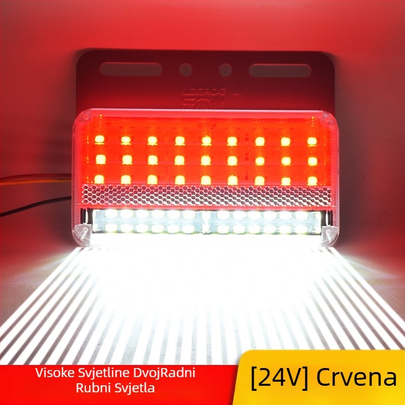 Kamionska LED bočna svjetla, dvostruki red, vodootporna, 24V, svjetlo za vožnju unatrag