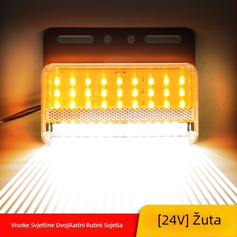 Kamionska LED bočna svjetla, dvostruki red, vodootporna, 24V, svjetlo za vožnju unatrag