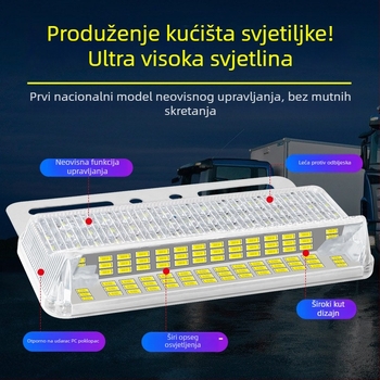 Kamionska bočna svjetiljka s anti-glare, prošireni širokokutni LED, 24V, vodootporna
