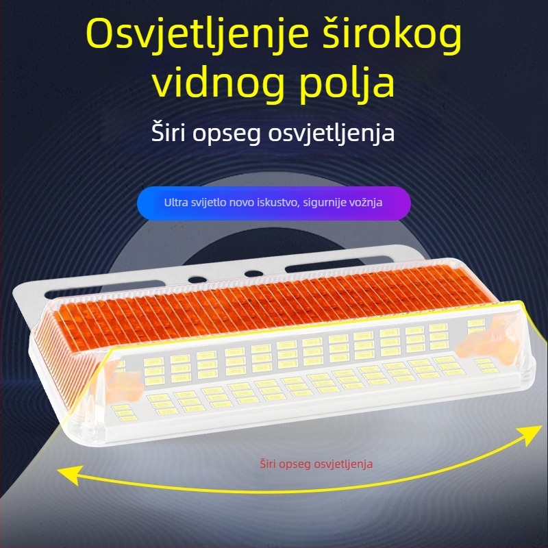 Kamionska bočna svjetiljka s anti-glare, prošireni širokokutni LED, 24V, vodootporna