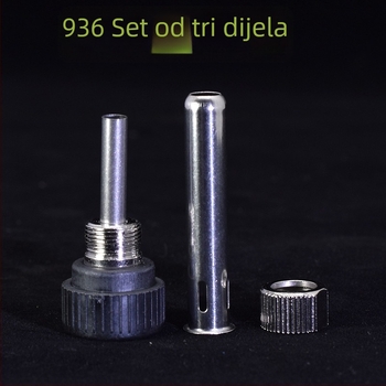 936 Pribor za lemilicu i stanicu za lemljenje: trodijelni set – držač 907, čelična cijev i glava s navojem