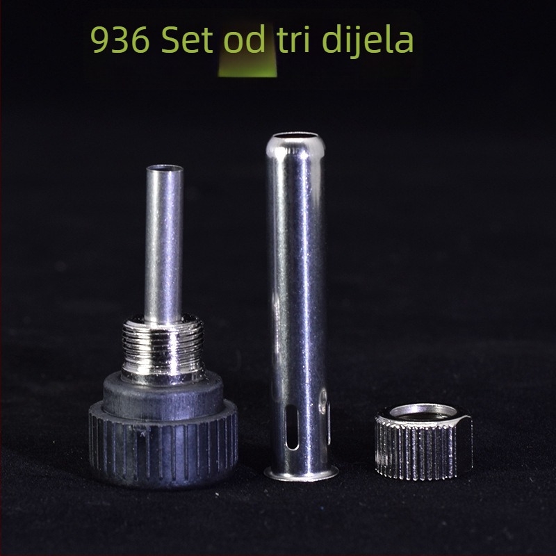 936 Pribor za lemilicu i stanicu za lemljenje: trodijelni set – držač 907, čelična cijev i glava s navojem