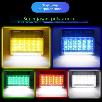 LED bočna svjetiljka za veliki kamion, 24V, vodootporna, ultra svijetla, za poluprikolicu, indikator širine/okretaja