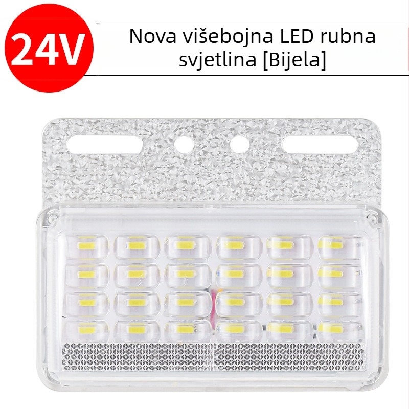 LED bočna svjetiljka za veliki kamion, 24V, vodootporna, ultra svijetla, za poluprikolicu, indikator širine/okretaja